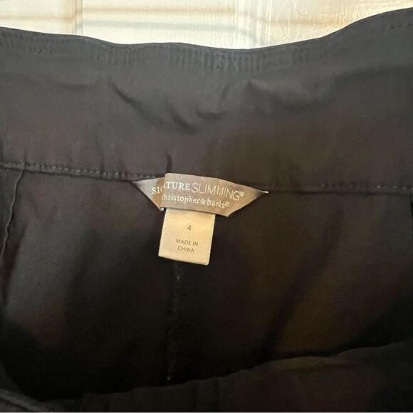 Christopher & Banks Black Signature Slimming Luxe Stretch Straight Pant - Picture 6 of 13